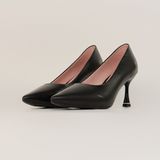  Giày Cao Gót Nữ Trơn Đen 19V.8 