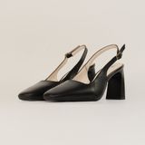  Giày Cao Gót Nữ Trơn Đen 19A.21 