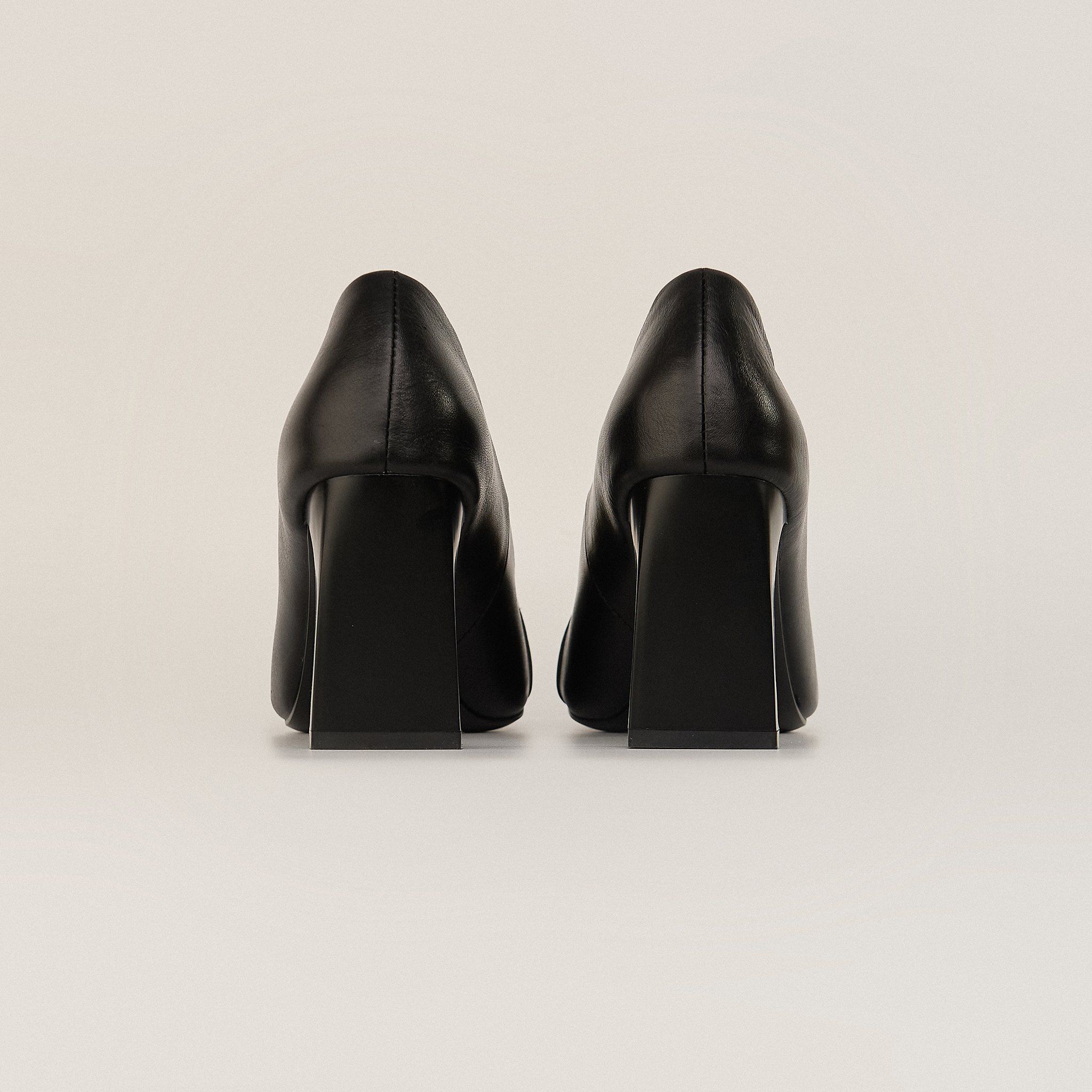  Giày Cao Gót Nữ Trơn Đen 19A.20 