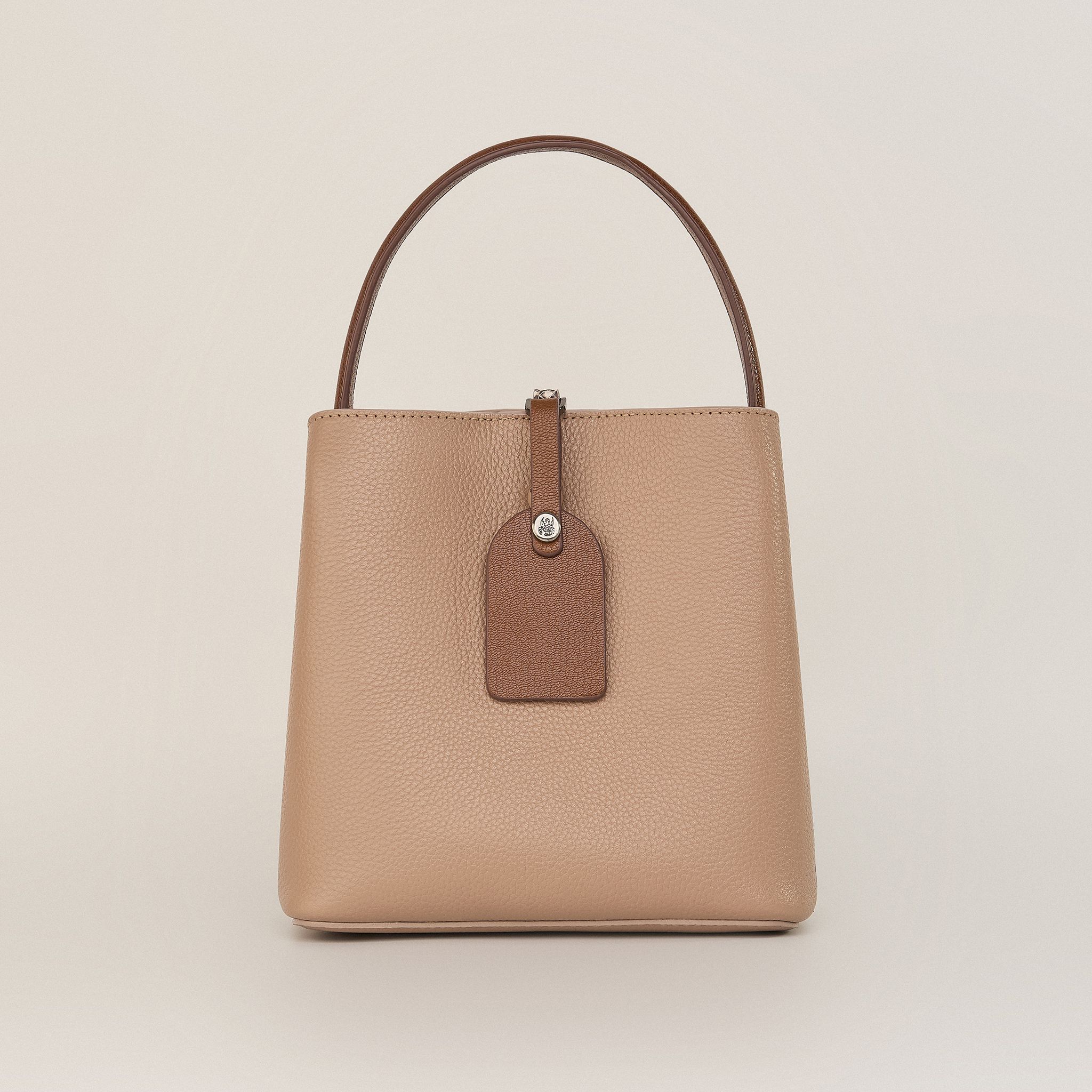  Túi Xách Nữ Da Trơn Kem 26K.224 