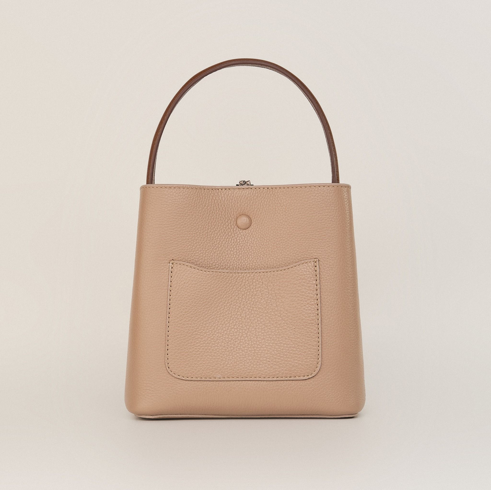  Túi Xách Nữ Da Trơn Kem 26K.224 