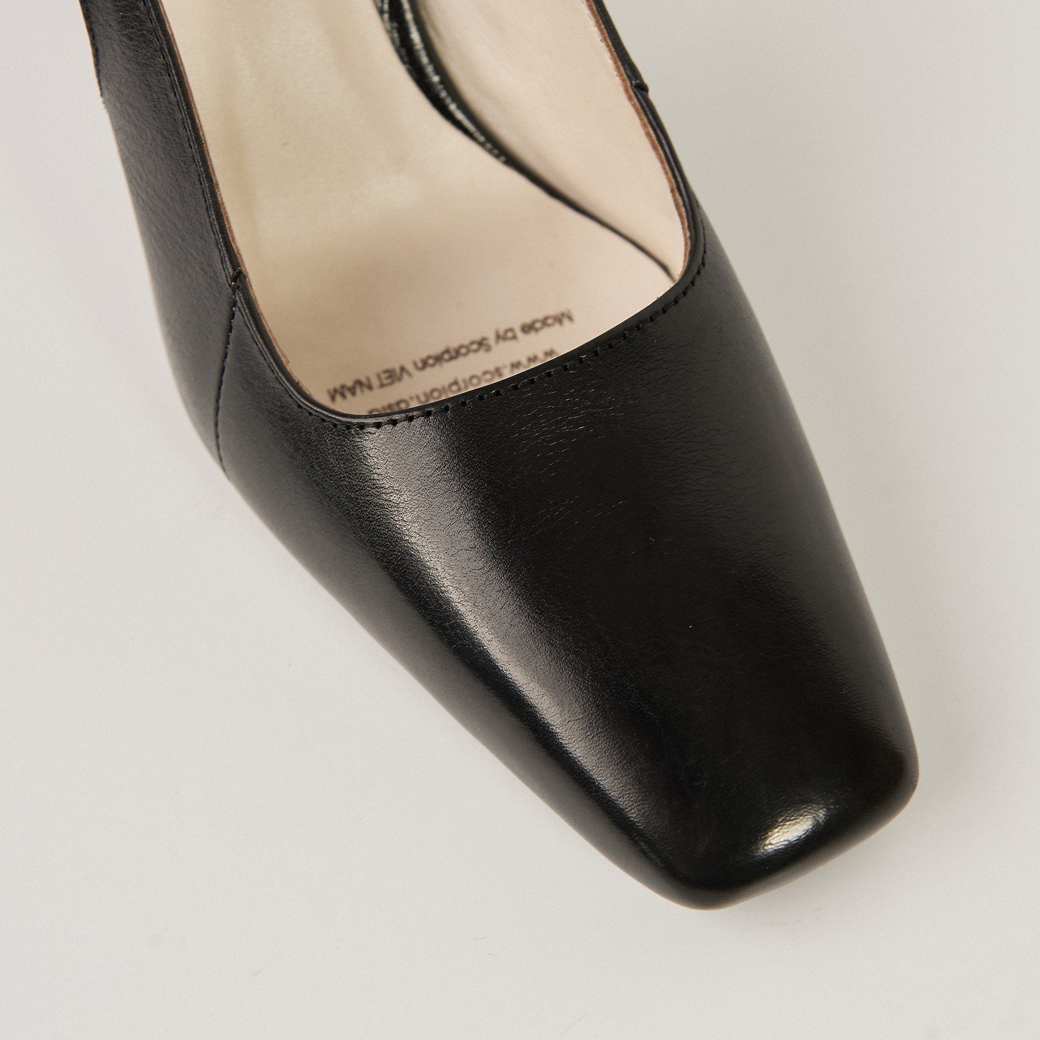  Giày Cao Gót Nữ Trơn Đen 19A.21 