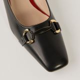  Giày Cao Gót Nữ Trơn Đen 19E.2 