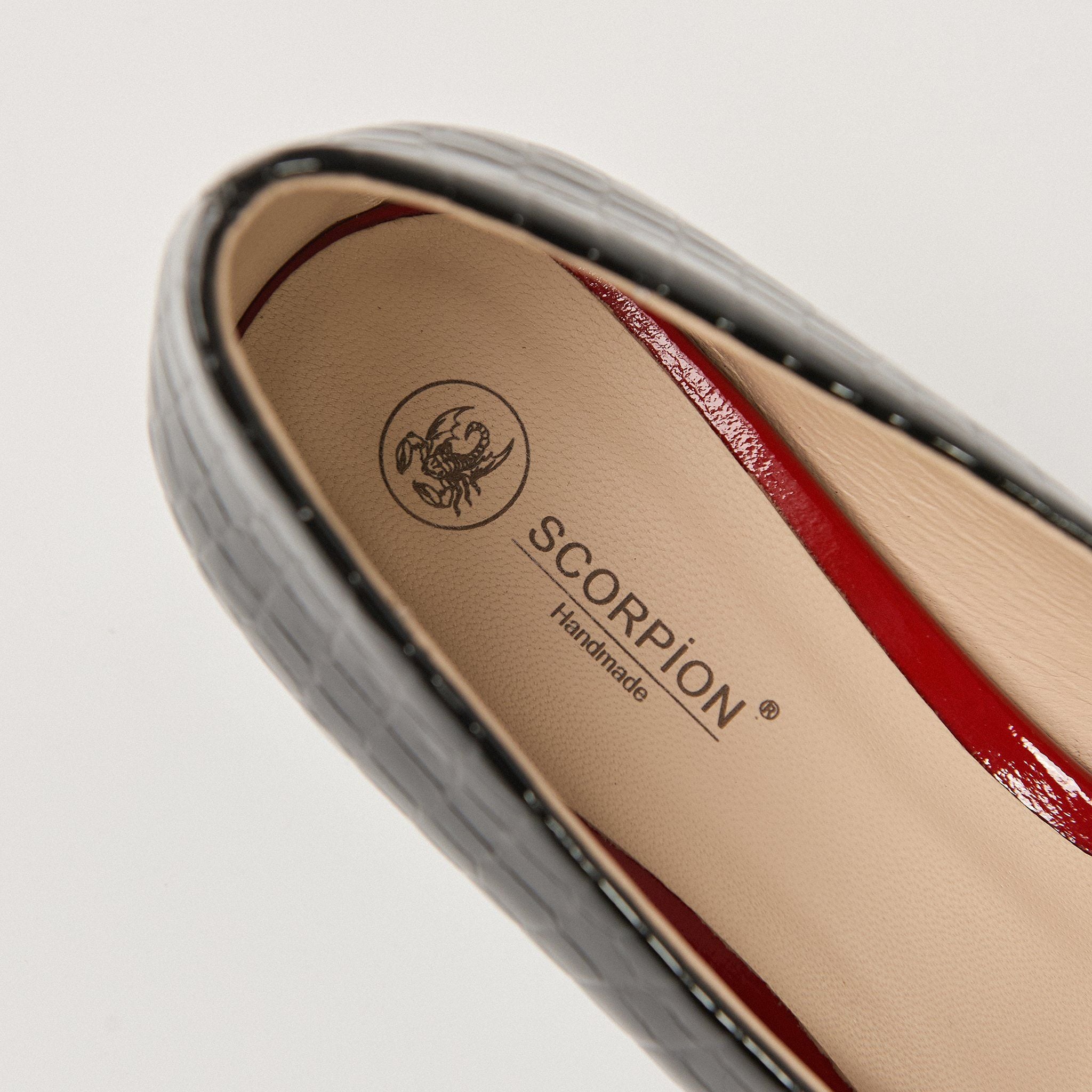  Giày Cao Gót Nữ Trơn Bóng Đen 19E.1 