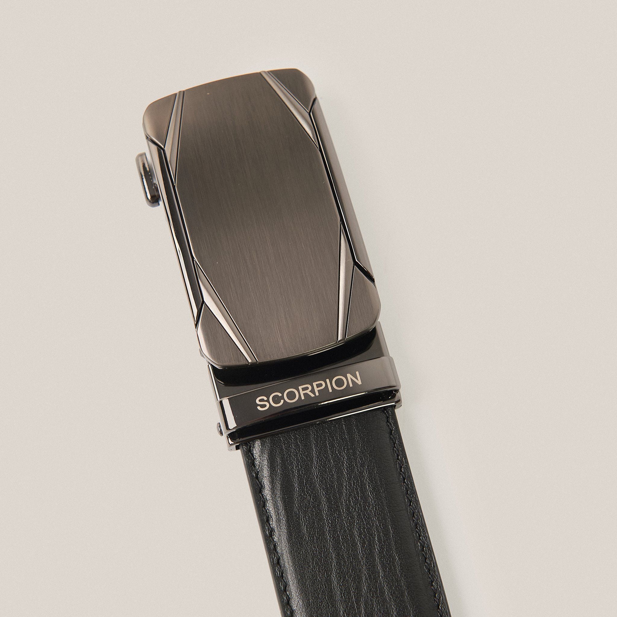  Thắt Lưng Da Nam Khóa Lăn Đen 36.21 