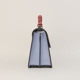  Túi Xách Nữ Da Vân Cá Sấu Xanh Hồng 26H.22 