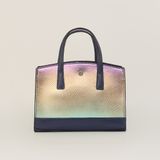  Túi Xách Nữ Da Vân Loang Xanh Hồng 26X.12 