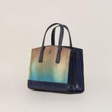  Túi Xách Nữ Da Vân Loang Xanh Hồng 26X.12 