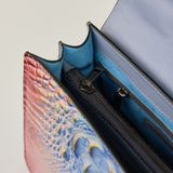  Túi Xách Nữ Da Vân Cá Sấu Xanh Hồng 26H.22 