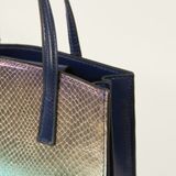  Túi Xách Nữ Da Vân Loang Xanh Hồng 26X.12 