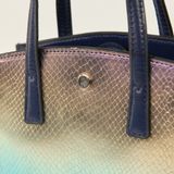  Túi Xách Nữ Da Vân Loang Xanh Hồng 26X.12 