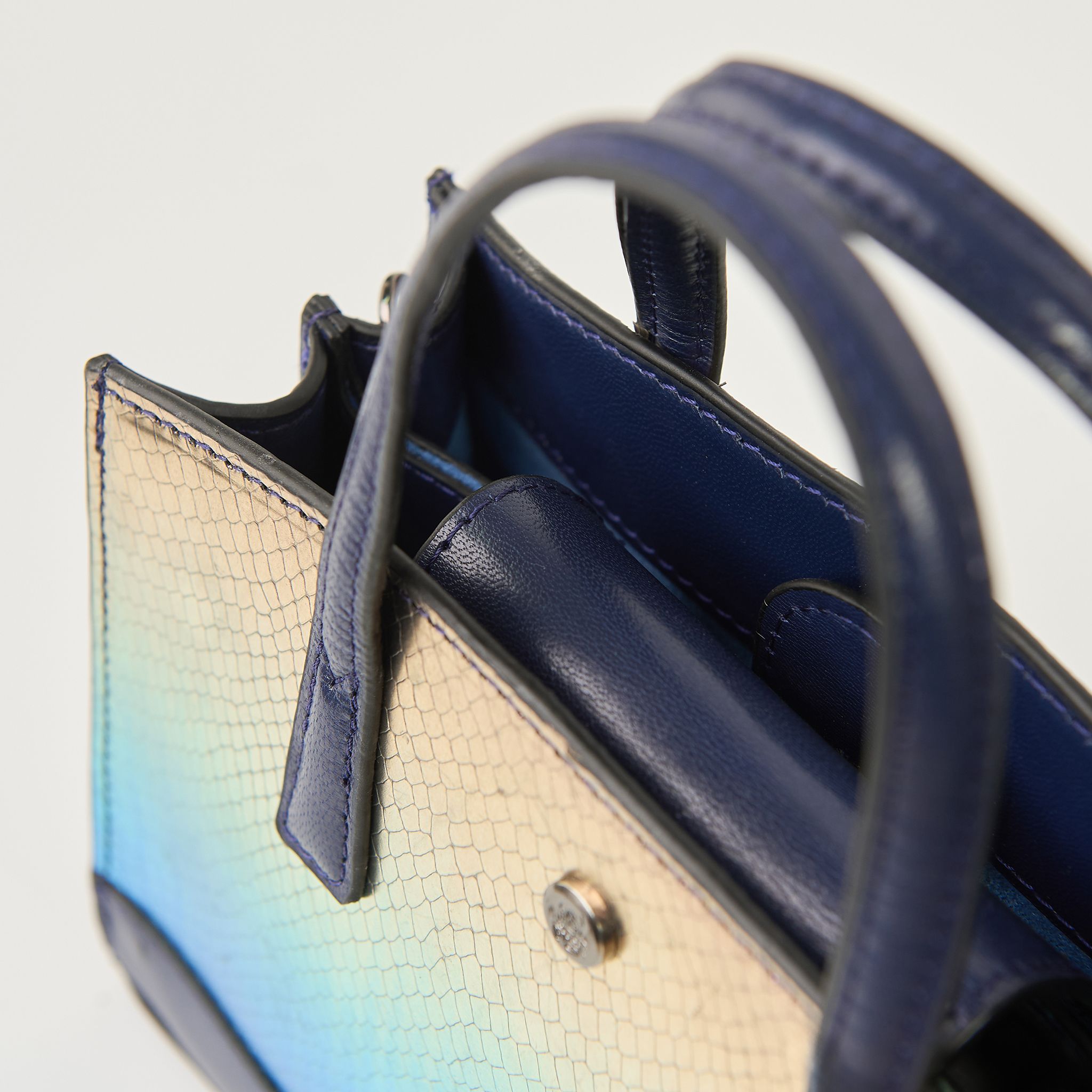  Túi Xách Nữ Da Vân Loang Xanh Hồng 26X.12 