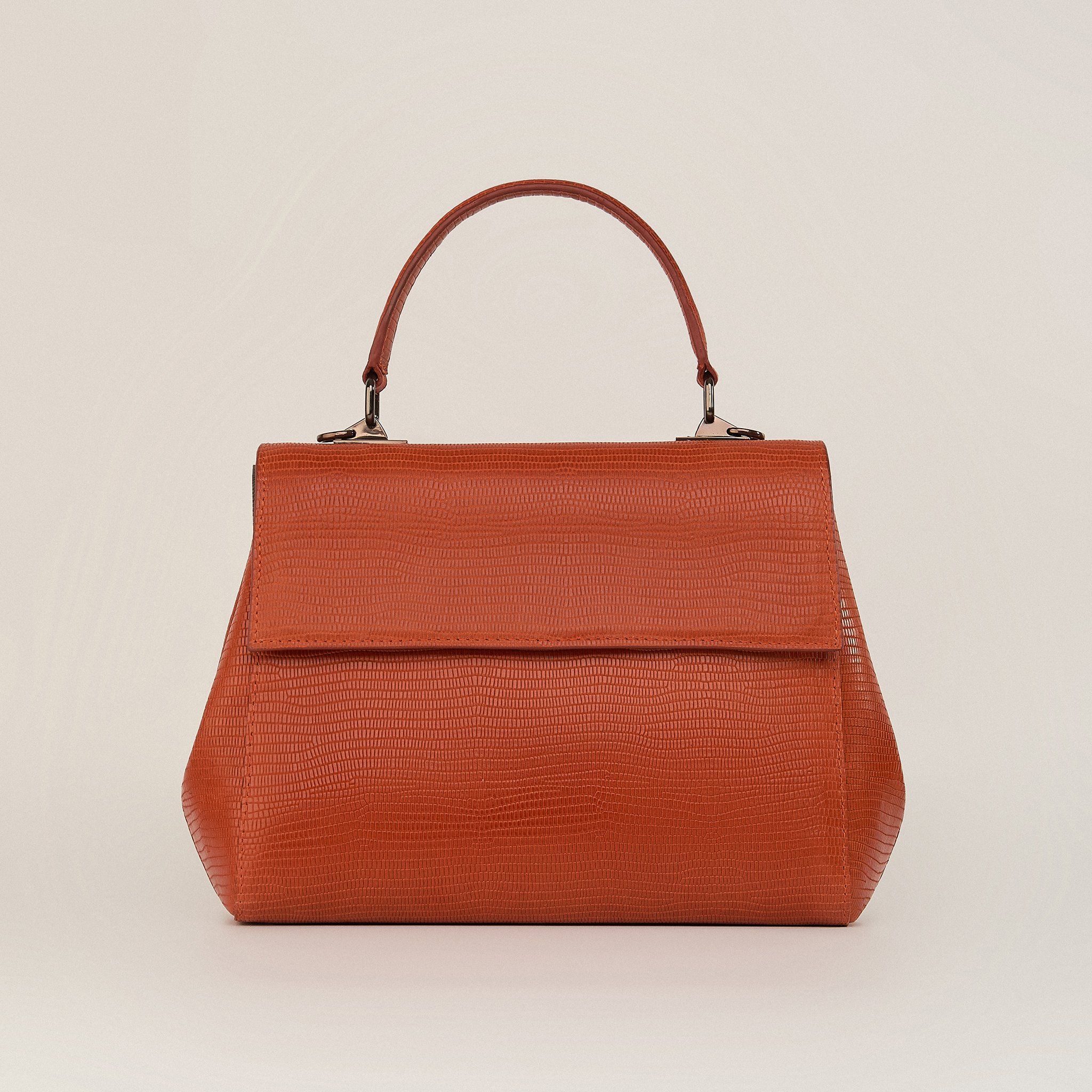  Túi Xách Nữ Da Vân Cam 26C.222 