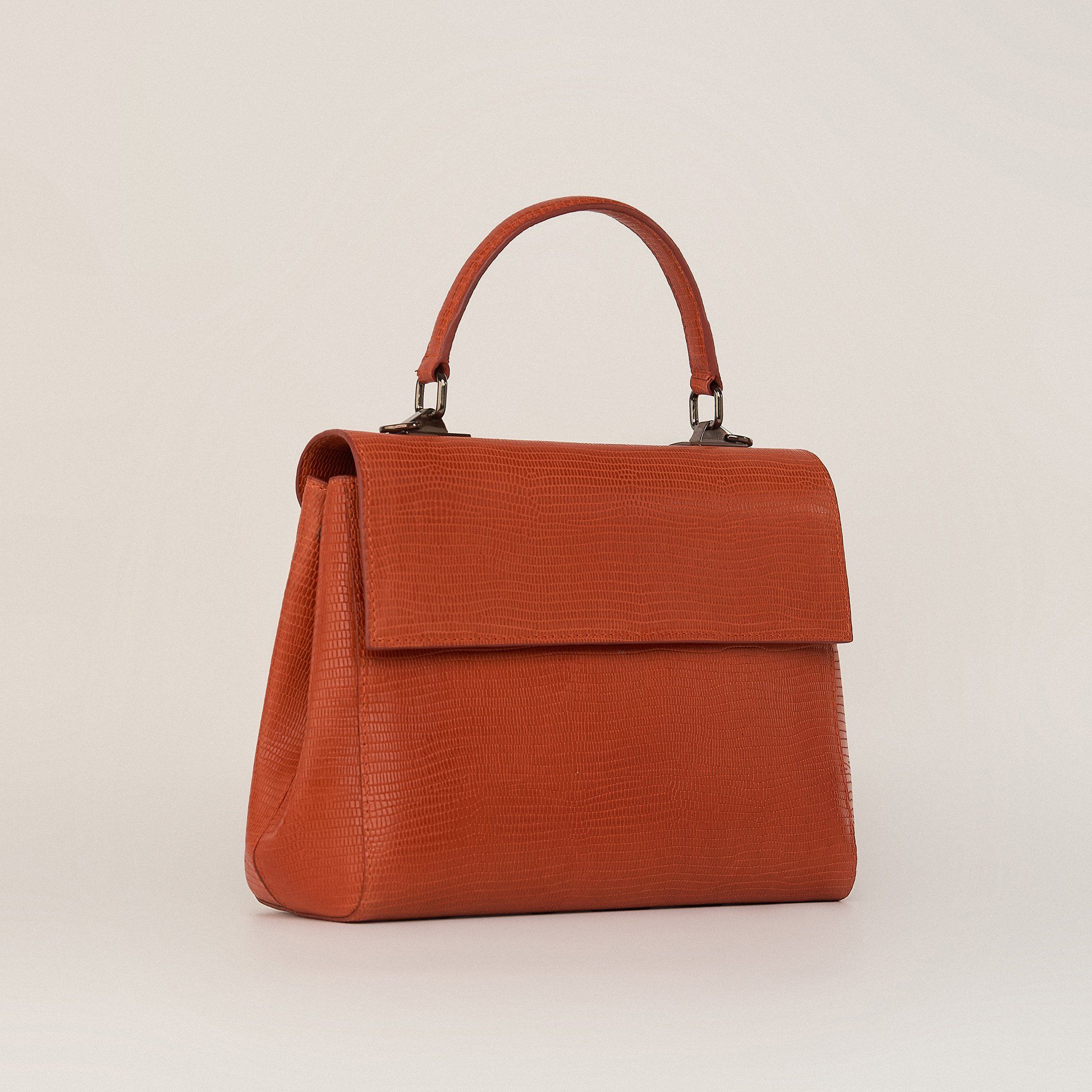  Túi Xách Nữ Da Vân Cam 26C.222 