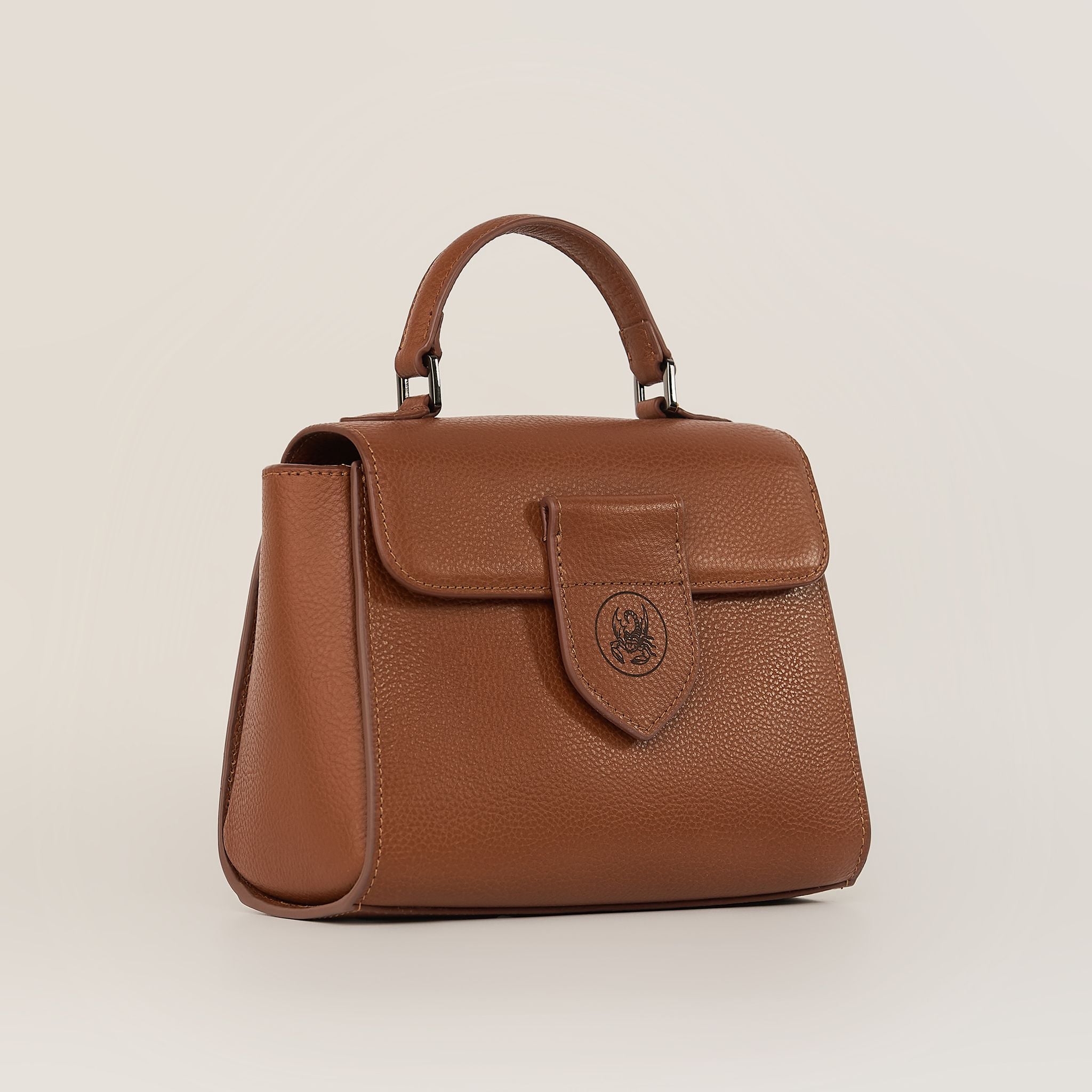  Túi Xách Nữ Da Trơn Nâu 26.43 