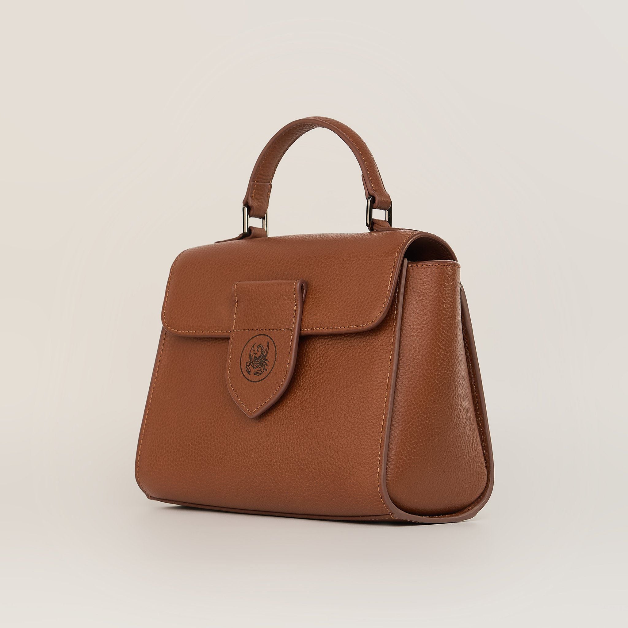  Túi Xách Nữ Da Trơn Nâu 26.43 