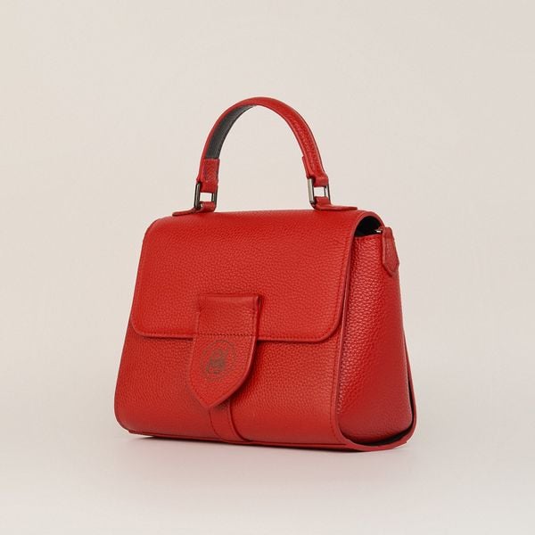  Túi Xách Nữ Da Vân Đỏ 26.45 