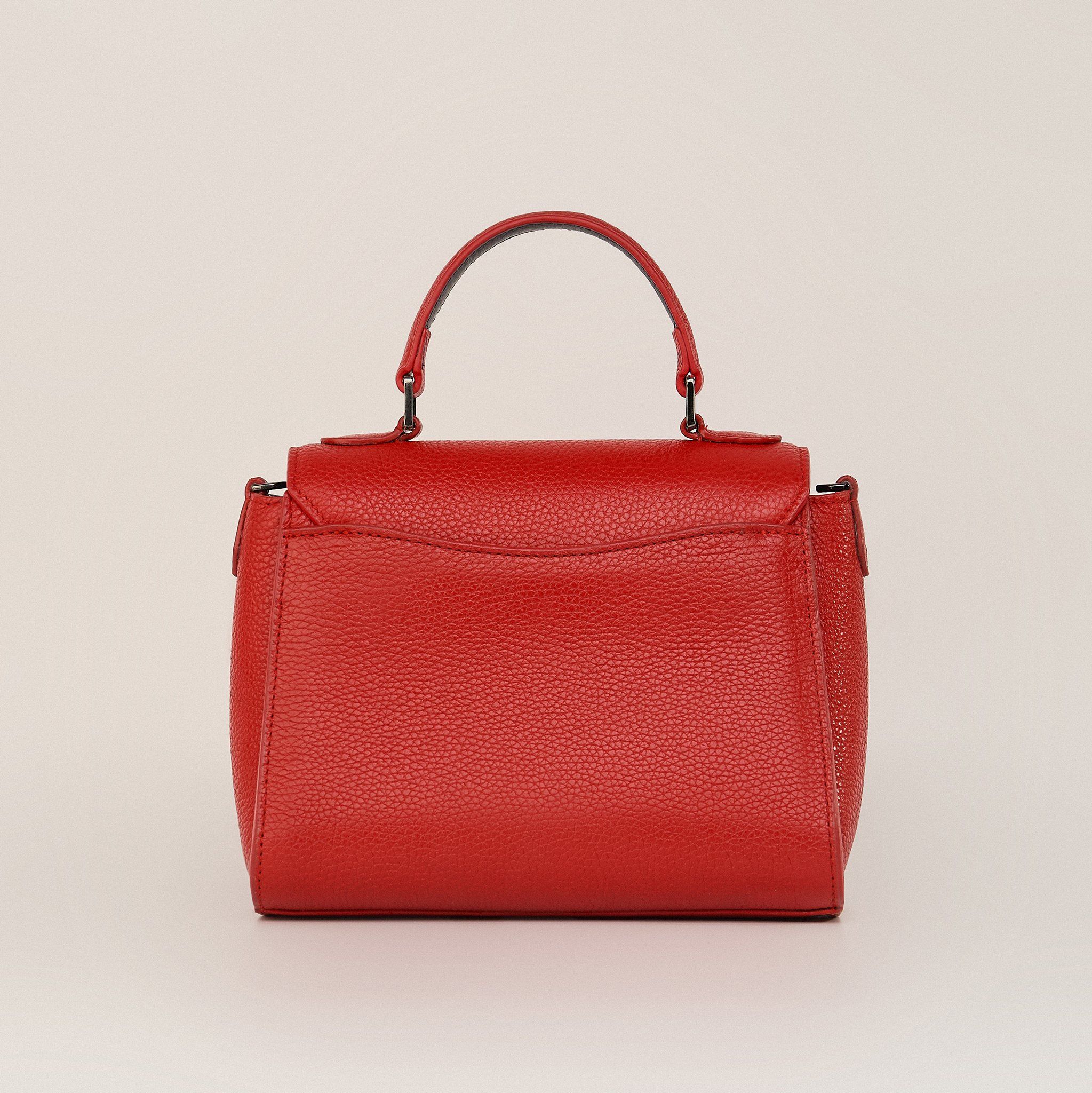  Túi Xách Nữ Da Vân Đỏ 26.45 