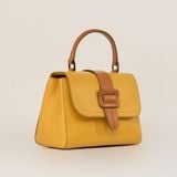  Túi Xách Nữ Da Trơn Vàng 26VN.227 