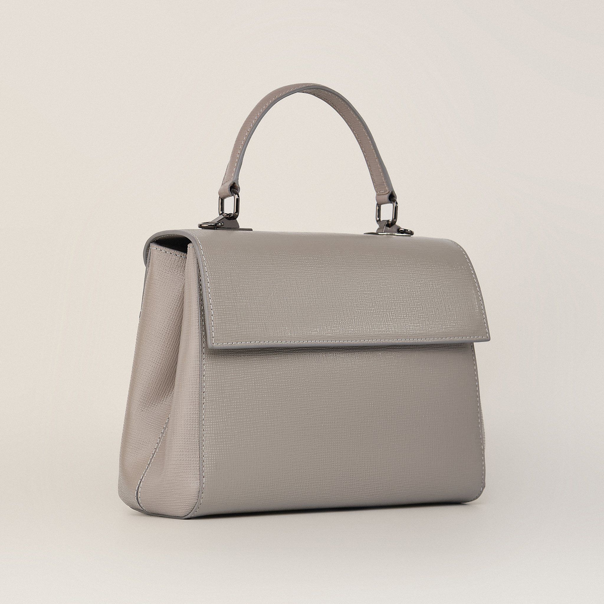  Túi Xách Nữ Da Vân Ghi 26GS.222 