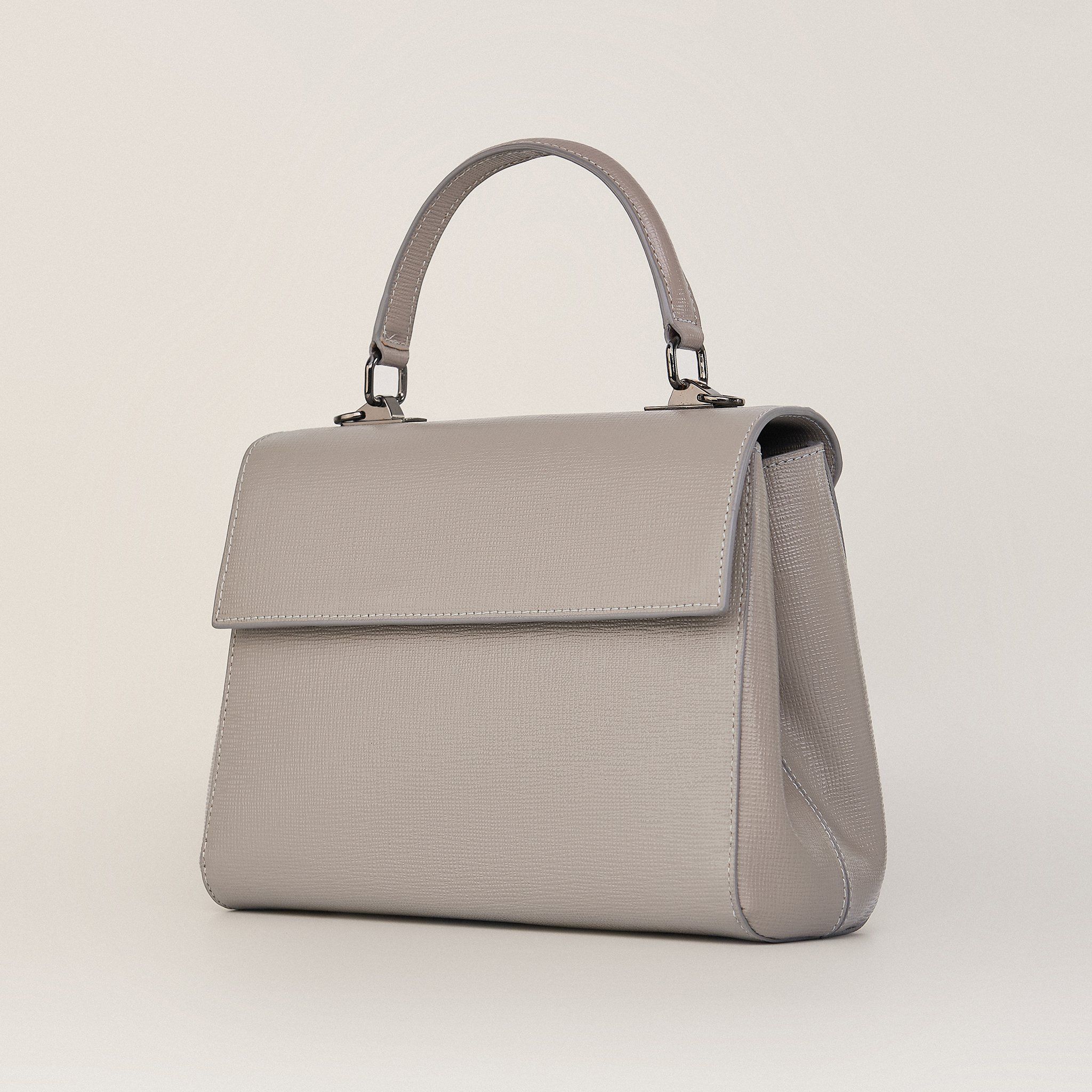  Túi Xách Nữ Da Vân Ghi 26GS.222 