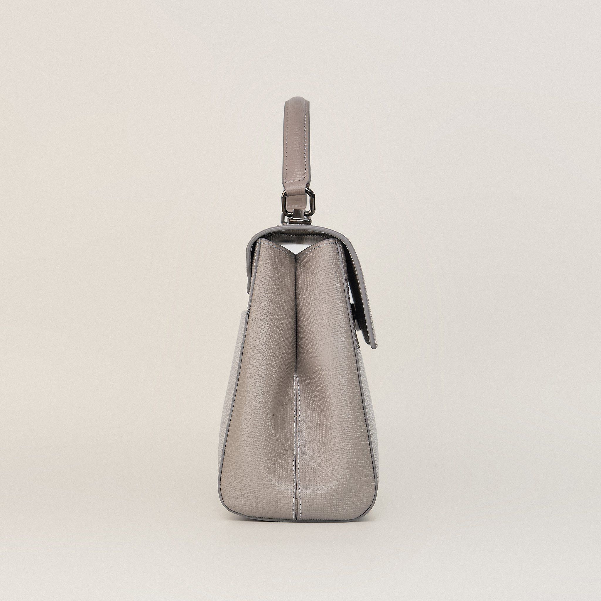  Túi Xách Nữ Da Vân Ghi 26GS.222 