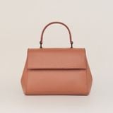  Túi Xách Nữ Da Vân Nâu 26DG.52 