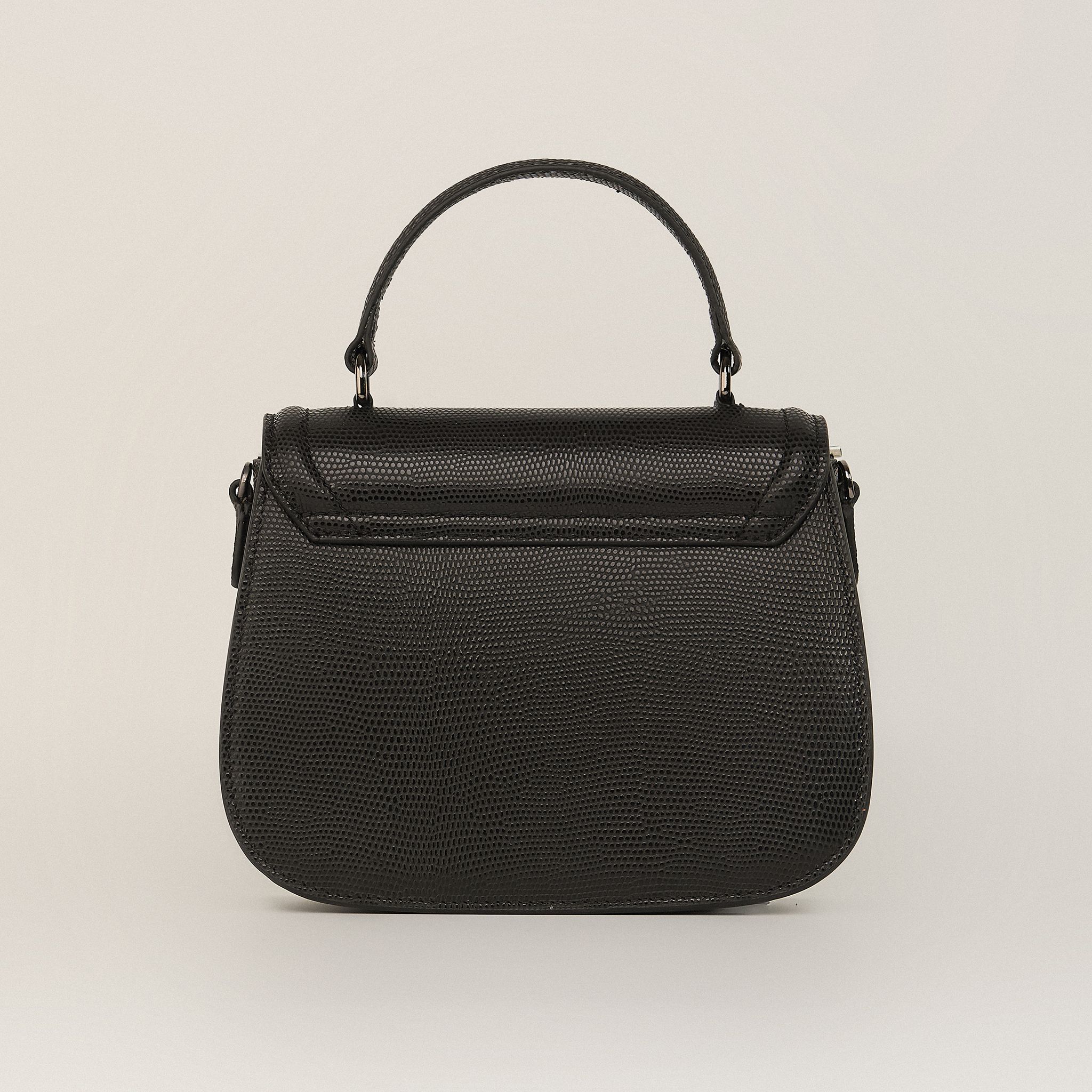  Túi Xách Nữ Da Trơn Đen 26.42 