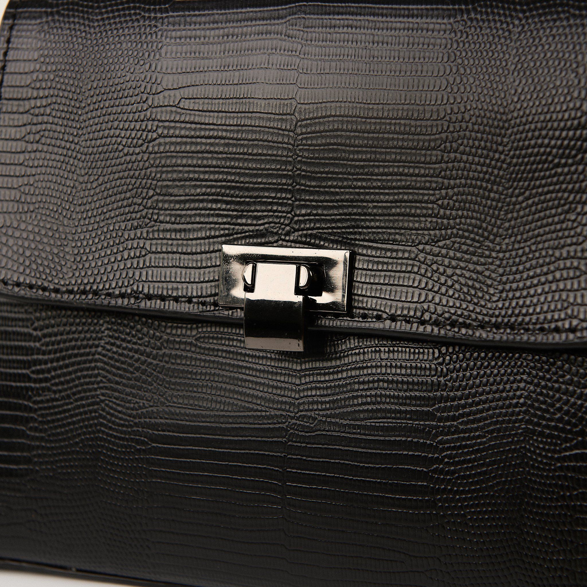  Túi Xách Nữ Da Vân Đen 26DV.33 