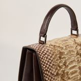  Túi Xách Nữ Da Vân Vàng 26VN.215 