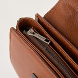  Túi Xách Nữ Da Trơn Nâu 26N.42 