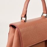  Túi Xách Nữ Da Vân Nâu 26DG.52 