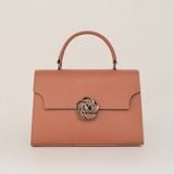  Túi Xách Nữ Da Vân Hồng Cam 26DG.56 