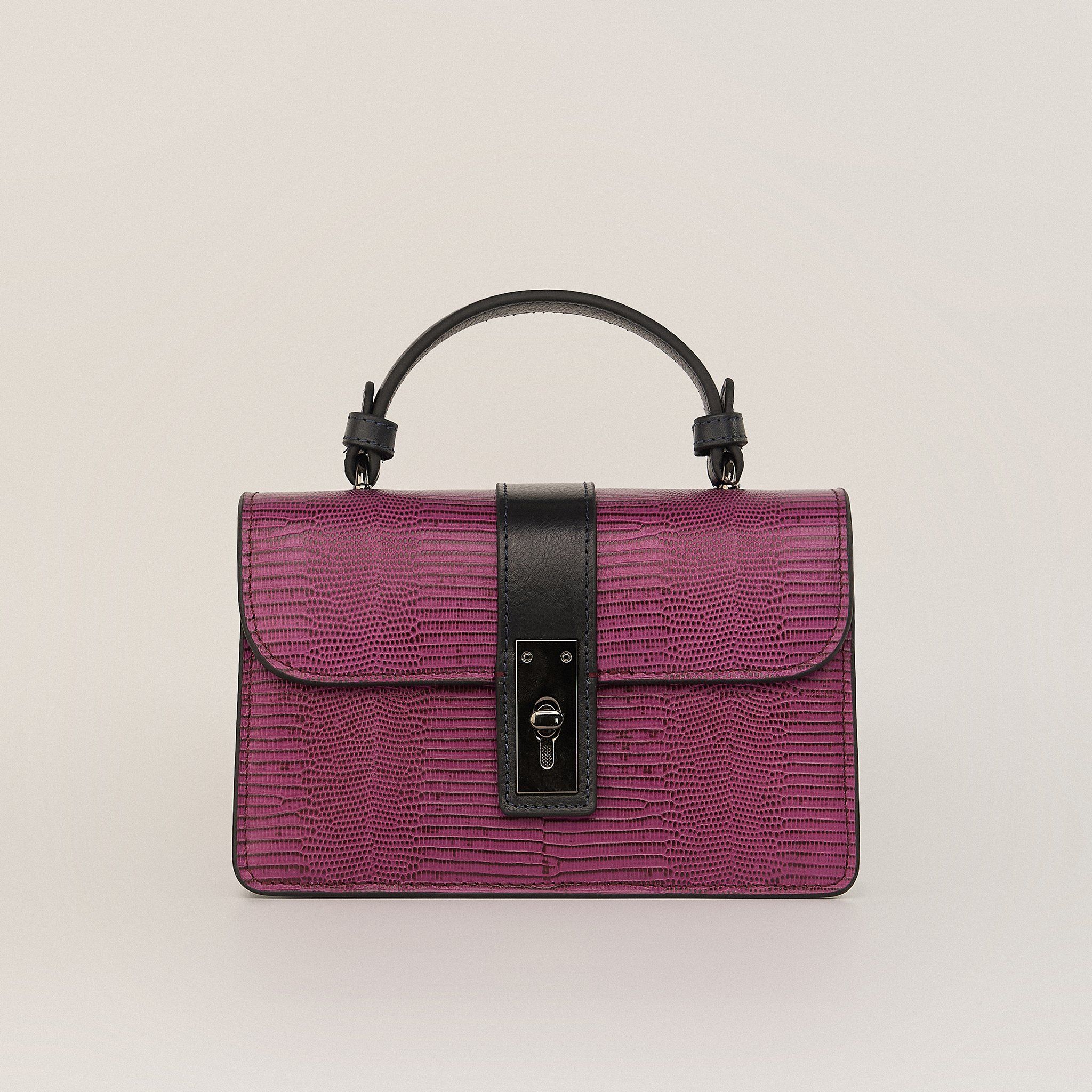  Túi Xách Nữ Da Vân Tím 26TD.7 