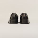  Giày Loafer Nam Trơn Đen 28MC.35 