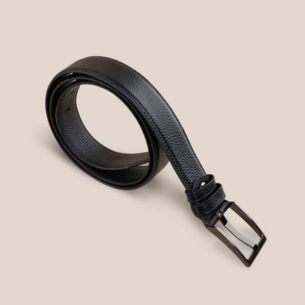  Thắt Lưng Da Nam Đục Lỗ Đen 36A.16 