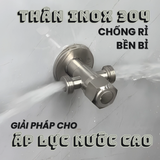 Van T chia nước INOX 304 cao cấp SANDRA