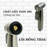 Bộ vòi xịt INOX cao cấp hỗ trợ tăng áp SANDRA