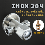 Van T chia nước INOX 304 cao cấp SANDRA