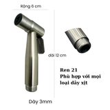 BỘ Vòi xịt INOX mạ vàng có hỗ trợ TĂNG ÁP