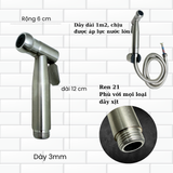 Bộ vòi xịt INOX cao cấp hỗ trợ tăng áp SANDRA