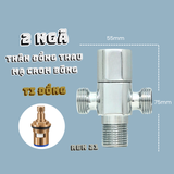Van T chia nước ĐỒNG thau cao cấp SANDRA