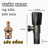 Van T chia nước Inox thân lớn dày 3MM SANDRA