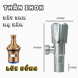 Van T chia nước Inox thân lớn dày 3MM SANDRA