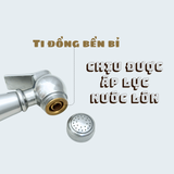 Bộ vòi xịt ĐỒNG thau đúc nguyên khối 3 SANDRA