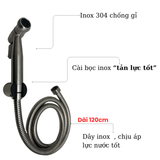 Bộ vòi xịt INOX cao cấp hỗ trợ tăng áp SANDRA