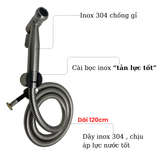 Bộ vòi xịt INOX cao cấp hỗ trợ tăng áp SANDRA
