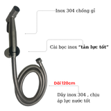 Bộ vòi xịt INOX cao cấp hỗ trợ tăng áp SANDRA
