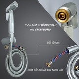 Bộ vòi xịt ĐỒNG thau đúc nguyên khối SANDRA