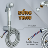 Bộ vòi xịt ĐỒNG thau đúc nguyên khối 3 SANDRA